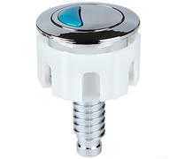 Double bouton poussoir de chasse d'eau de 38 mm pour réservoir d'eau de toilette avec finition chromée et boîtier en ABS pour un fonctionnement fiable (A)