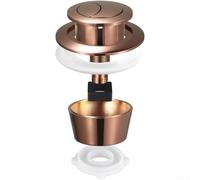 Double bouton poussoir de chasse d'eau pour Fluidmaster Pro550uk et Skylo Sky005, remplacement du réservoir de toilettes ABS avec ouverture de 20 mm, 40 mm, 50 mm, 60 mm, or rose (or rose + anneau)