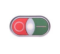 Double bouton vert/rouge /I-O/ 22mm IP66 avec rétroéclairage 284814