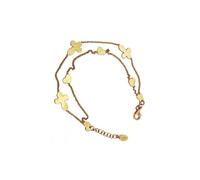 Double Bracelet - AMEN JEWELS - Mod. CROCI CUORI - Argent Massif 925° - Argenté - Femme