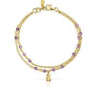 Double bracelet doré avec améthyste Bold Bear 1003972200