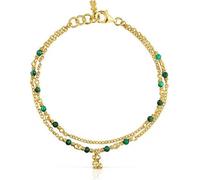 Double bracelet doré avec malachite Bold Bear 1003972400