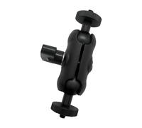 Double bras à rotule avec support à boule à vis à 360 degrés 1/4" pour pince de caméra, moniteur vidéo, trépied de microphone, support de téléphone en aluminium, support de caméra