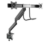StarTech.com ARMSLMBARDUO Double bras pour écrans PC - Réglage de hauteur synchronisé - Pour 2 moniteurs VESA de 43 cm à 81 cm kit de montage - bras réglable - pour 2 moniteurs - noir