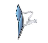 Ergotron - Bras LX bi-écran, Support de Bureau VESA. Convient à Deux moniteurs jusqu'à 27 Pouces, de 3,2 à 9,1kg chacun - Blanc (45-491-216)