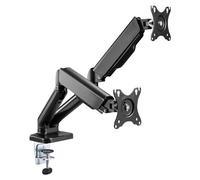 Double bras support articulé pour moniteur T'n'b Noir