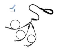 Double Bungee Dog Leash,360° Swivel No Tangle Leash 2/3 Dogs,2/3 Dog leashs no Tangle Heavy Duty,Safe Comfy for Large Medium Dogs for Running Walking Training
