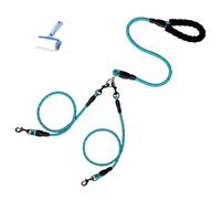Double Bungee Dog Leash,360° Swivel No Tangle Leash 2/3 Dogs,2/3 Dog leashs no Tangle Heavy Duty,Safe Comfy for Large Medium Dogs for Running Walking Training
