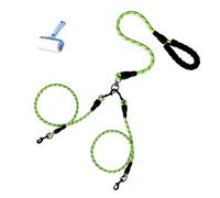 Double Bungee Dog Leash,360° Swivel No Tangle Leash 2/3 Dogs,2/3 Dog leashs no Tangle Heavy Duty,Safe Comfy for Large Medium Dogs for Running Walking Training