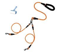 Double Bungee Dog Leash,360° Swivel No Tangle Leash 2/3 Dogs,2/3 Dog leashs no Tangle Heavy Duty,Safe Comfy for Large Medium Dogs for Running Walking Training