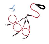 Double Bungee Dog Leash,360° Swivel No Tangle Leash 2/3 Dogs,2/3 Dog leashs no Tangle Heavy Duty,Safe Comfy for Large Medium Dogs for Running Walking Training