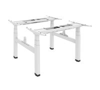 Ergo Office ER-404 W Cadre de bureau double cier allié blanc 1000~1700x1350x620~1280mm