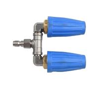 Double buse turbo pour nettoyeur haute pression, 4000 psi, buse rotative haute pression avec connexion rapide de 6,35 mm, nettoyeur électrique à double jet pour allée, terrasse et brique