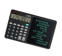 Double calculatrice d'énergie et tablettes d'écriture, commande vocale, grand écran, design silencieux pour étudiants professionnels, travailleurs, tablettes calculatrices