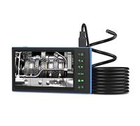 Double caméra avec écran couleur IPS de 7 pouces endoscope 6 lumières LED 1080p photos vidéos serpent étanche 2 millions de pixels fente pour carte TF