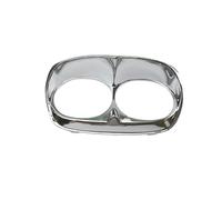 Double carénage de phare de moto - Coque en plastique ABS pour Harley Road Glide FLTR FLTRX FLTRU 1998-2013 (Chrome)