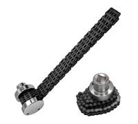 Double Chain Oil Filter Removal Spanner Adjustable Automotive Pipe Wrench | Heavy Duty Steel Chain Wrench Provides Maximum Grip Torque For Easy Removal Of Stubborn Oil Filters Piping Auto Fasteners