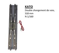 Double changement de voie, 310mm - KATO 20-210 - N 1/160