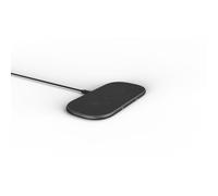 Double chargeur à induction Qi 2 x 10W Base aluminium Gris