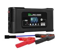 Double Chargeur De Batterie Voiture Intelligent for Motos Électriques Lifepo4 Plomb-Acide AGM Gel PB Réparation Au Lithium Affichage NuméRique