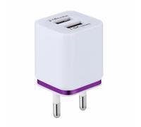 Double chargeur de téléphone, chargeur mural USB à deux ports pour téléphones | Chargeur mural USB intelligent - Chargeur mural pour téléphone portable - Double bloc de charge sécurisé pour une