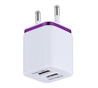 Double Chargeur de téléphone, Double Bloc de Chargement USB, chargeurs muraux pour téléphone Portable, Double Chargeur, Portable pour Les déplacements