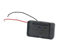 Double chargeur de voiture PD 30 W et USB 3 0 panneau de prise conçu pour les véhicules 12 V et 24 V avec protection contre l'inversion de polarité et indicateur LED