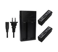 Double Chargeur et Batterie de Remplacement HB01/HB02, Compatible avec Le cardan Portable DJI Osmo OM150 OM160(2Battery 1Charger)