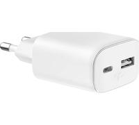 Bigben Connected Chargeur secteur Force Power USB-C/USB-A compatible Power Delivery 45W GaN Blanc