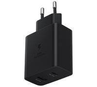 Double Chargeur maison USB A+C PD 50W (15+35W) Power Delivery Noir Samsung