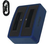 Double Chargeur (Micro-Usb) Compatible Avec Drift Hd (1080P), Hd170 (Stealth), Hd720 / Compatible Avec Toshiba Camileo H20 ... / Compatible Avec Ricoh Caplio Rr10 Uvm... Voir Descriptif[Z949]