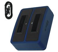 Double Chargeur (Micro-USB) Compatible avec Samsung SLB-10A / Compatible avecToshiba Camileo X-Sports et Autres - Voir liste