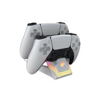 Double chargeur Pdp Afterglow Wave pour PS5 Blanc