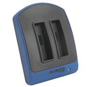 Double Chargeur pour Rollei 20588 / Rollei S-50 (WiFi) Normal, Ski, Nitro Circus Live Edition - Micro-USB, sans Cable/adapteurs