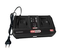 Double chargeur rapide 18V 8A pour batteries 515.4702F et 515.4705F - KS TOOLS - 515.4706F