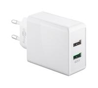 - Double chargeur rapide USB-A QC3,0 28W