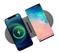 Double chargeur sans fil 20 W pour plusieurs appareils, tapis de chargement sans fil rapide 40 W pour Apple iPhone, AirPods, pour Samsung Galaxy, Google Pixel