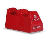 Double chargeur USB 4Gamers Rouge pour Manettes PS4 Rouge G