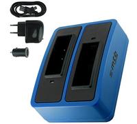 Double Chargeur (USB/Auto/Secteur) pour Rollei DS-SD20 / Bullet 3S, 5S (WiFi) / AEE, Actionpro, BeastVision, Astak ...