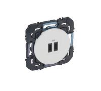 Legrand Chargeur double USB Type-C DOOXIE 3A 15W finition blanc