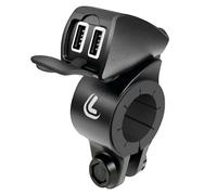 Double Chargeur USB Fix Trek Fixation Guidon Moto Navigateur Imperméable