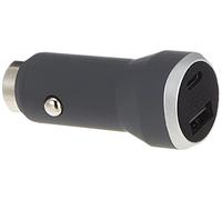 Double Chargeur voiture USB A+C PD 37W (12+25W) Power Delivery Garanti à vie Gris Force Power