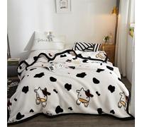 Double Chaud Couverture 180×220cm 3KG Super épaisseur Réversible Couverture de décoration intérieure Douce Couverture 2 Personne Flanelle Imprimé Couverture pour Automne et Hiver