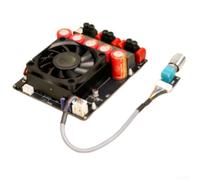Double circuit imprimé Tpa3255, module haute puissance de 600 W avec gain de préampli réglable, large tension d'entrée DC 19-51 V, système de refroidissement avancé pour l'amélioration du cinéma