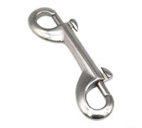 Double clip en acier inoxydable 316 pour plongée sous-marine pour seau d'approvisionnement pour animaux domestiques, sangles de sac à dos et connexions de corde (115 mm)