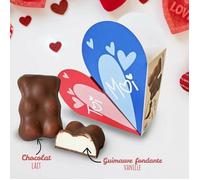Double coeur maxi oursons guimauve - Saint-Valentin