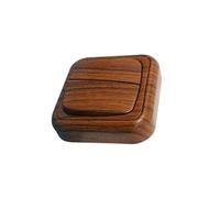 Double commutateur de Surface en Bois, idéal pour Le contrôle d'éclairage et la décoration d'intérieur.
