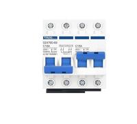 Double commutateur de transfert de puissance manuel/disjoncteur de verrouillage, puissance photovoltaïque AC 220V 380V avec Protection contre les fuites(2P-2P,AC 32A - AC 32A)