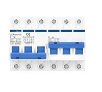 Double commutateur de transfert puissance manuel/disjoncteur verrouillage photovoltaïque AC 220 V 380 avec protection contre les fuites 3P-3P, 4P-4P, courant fuite 2P-2P(3P-3P,AC 80A - AC 80A)