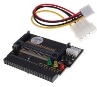 double Compact Flash CF j'ai donné l'évolution de l'adaptateur de disque dur IDE 3.5 pouces avec 3 LED (noir)